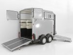 Ifor Williams Pferdeanhänger HB511|Heckklappen-Türkombination|silber-Neu